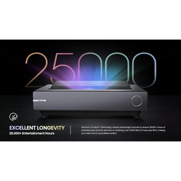 Hisense PX2-PRO 2400-Lumen UHD 4K UST Laser DLP Smart Home Projector Online Sale