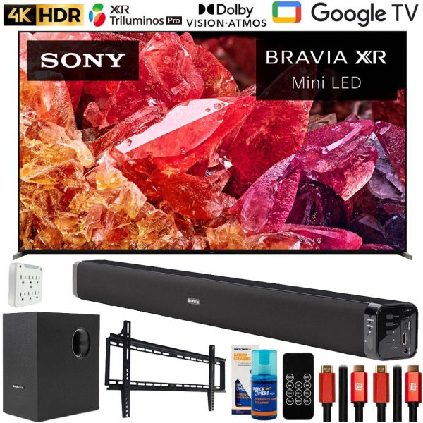 Sony 75  BRAVIA XR X95K 4K HDR Mini LED TV 2022 with Deco Gear Home Theater Bundle Fashion