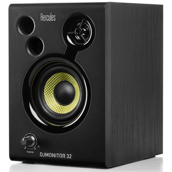 Hercules DJ MONITOR 32 60W Speakers with 3  Woofer, Pair - (AMS-DJMONITOR-32) Online