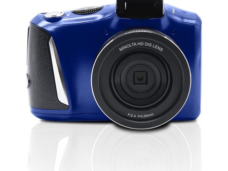 Minolta MND50-BL 48 MP 4K Ultra HD 16X Digital Zoom Digital Camera (Blue) Online now