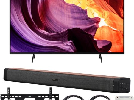 Sony 43  X80K 4K Ultra HD LED Smart TV 2022 with Deco Home 60W Soundbar Bundle Sale